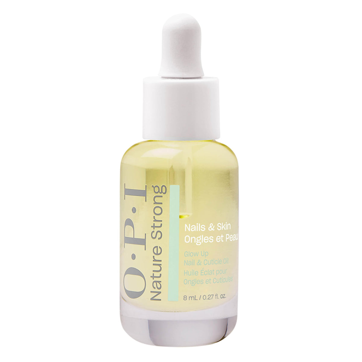 OPI Glow Up front packaging showing compact bottle and brand