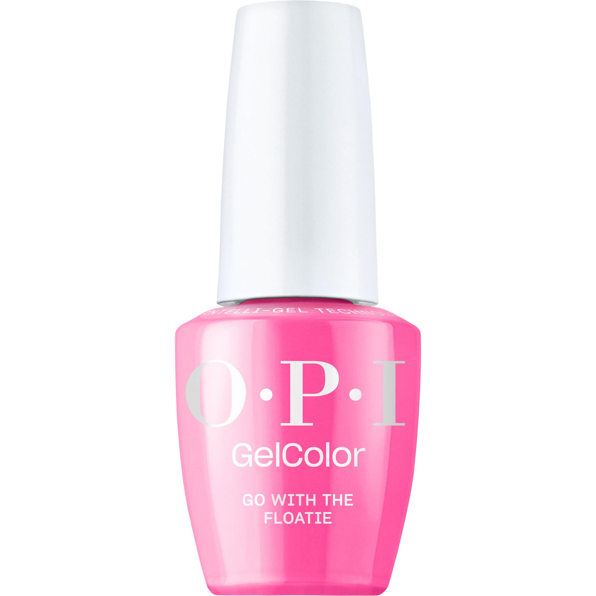 OPI bottle front packaging showing cool hot pink shade and branding for bold color