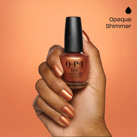 Close texture shot highlighting OPI shimmer particles for reflective shine