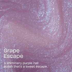 OPI painted nails with Grape Escape on a hand, showing real-life wear and flattering finish