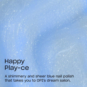 OPI Happy Play-ce close-up shimmer detail showing subtle pearlescent finish