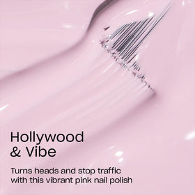 OPI Hollywood & Vibe brush stroke demonstrating smooth, streak-free coverage benefit
