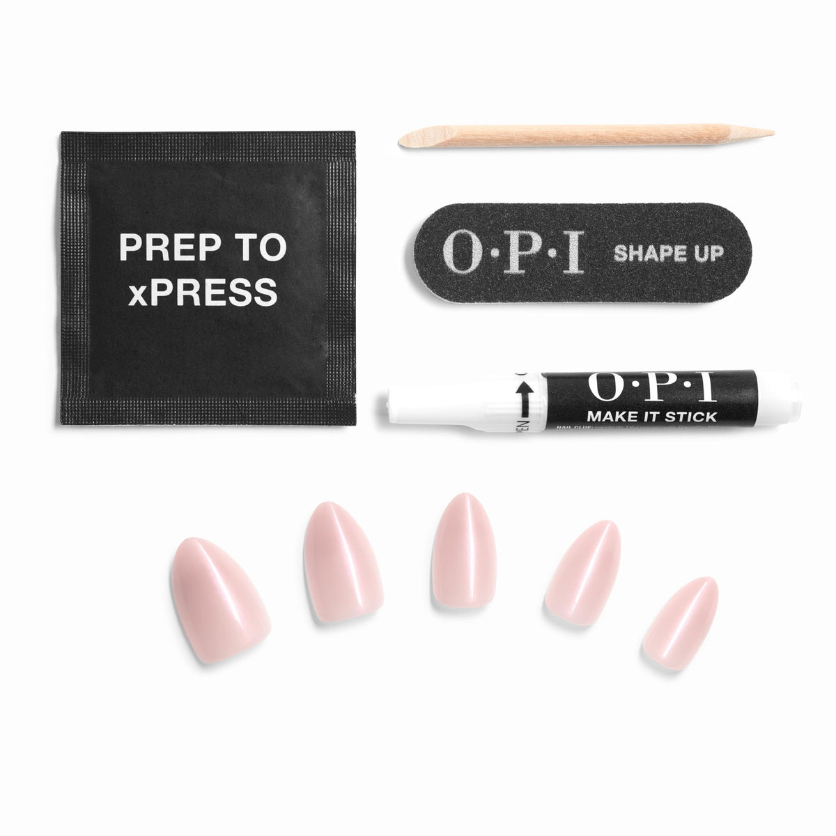 OPI size comparison with ruler showing multiple tip sizes for custom fit
