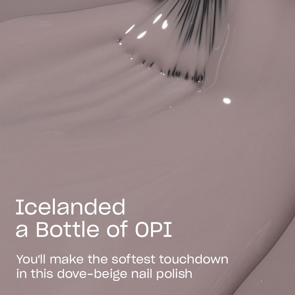 OPI brush stroke closeup demonstrating smooth, even coverage