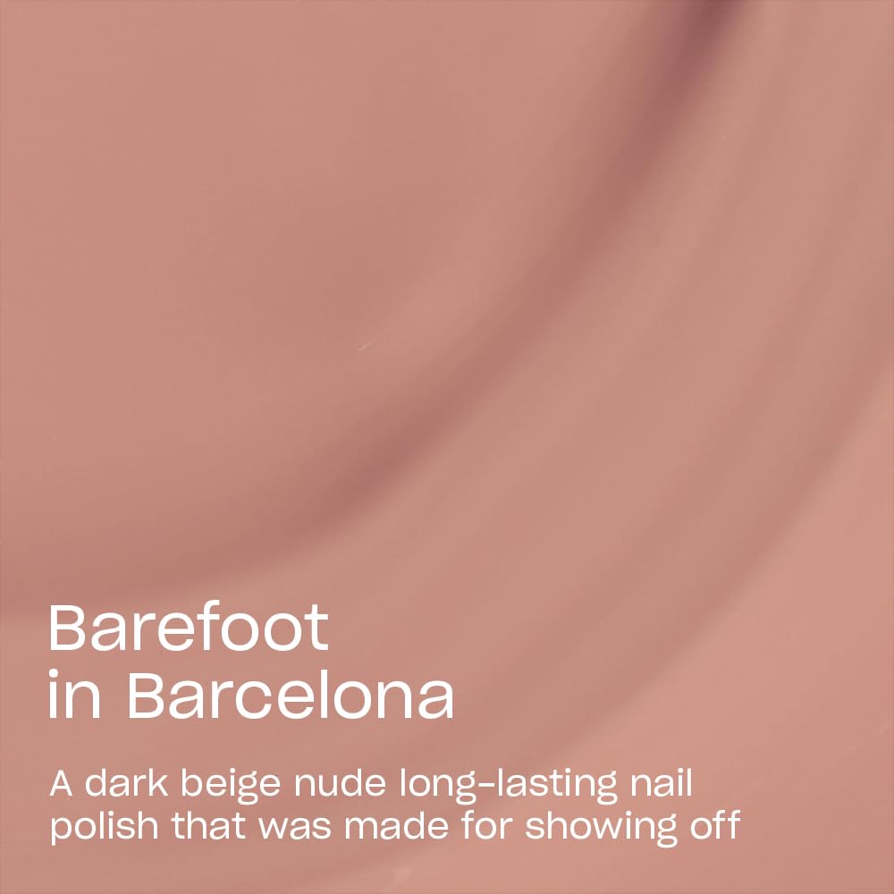 OPI close-up of Barefoot in Barcelona texture and streak-free shine