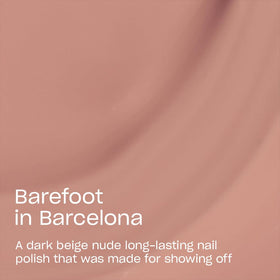 OPI close-up of Barefoot in Barcelona texture and streak-free shine