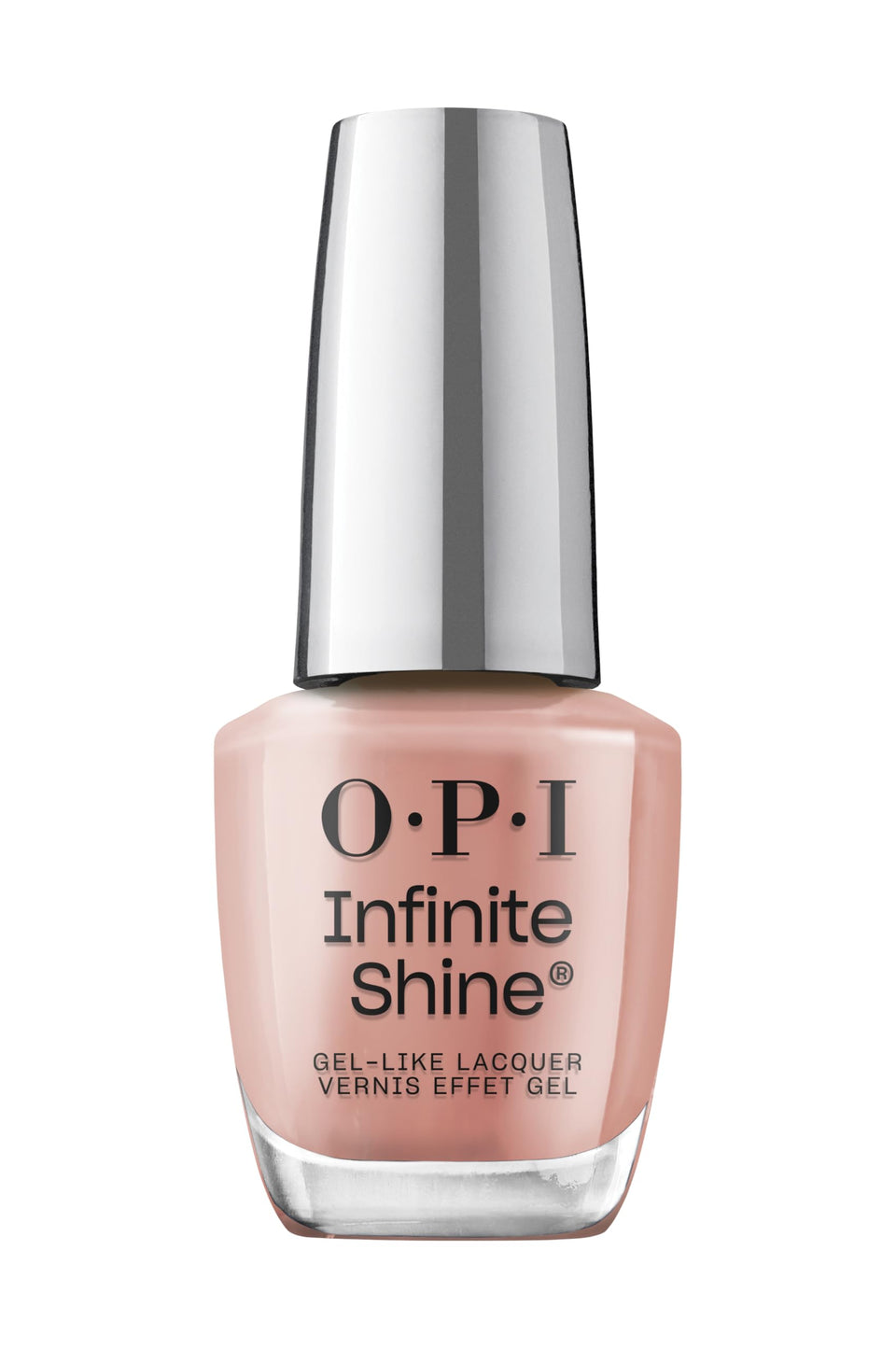 OPI bottle front packaging showing Barefoot in Barcelona and glossy benefit