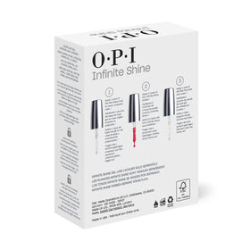 OPI Infinite Shine base coat bottle detail illustrating strong adhesion benefit