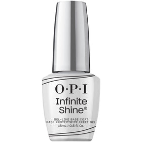 OPI Infinite Shine base coat front packaging showing product and brand benefit of protection