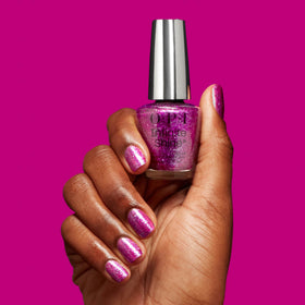 OPI bottle label detail highlighting Good Enough to Treat collection