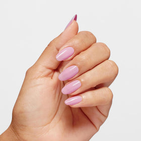 OPI applied on manicured nails demonstrating durable, salon-like wear benefit
