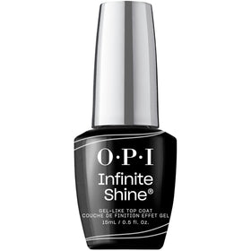 OPI Infinite Shine top coat front bottle showing glossy finish benefit