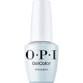 OPI bottle front view showing baby blue shade and brand clarity