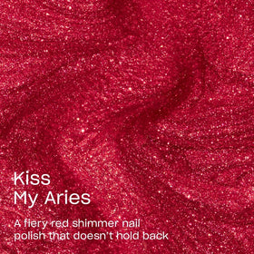 OPI brush stroke of Kiss My Aries demonstrating smooth coverage and even color