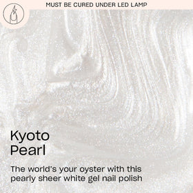 OPI Kyoto Pearl brush stroke showing smooth application and opaque coverage