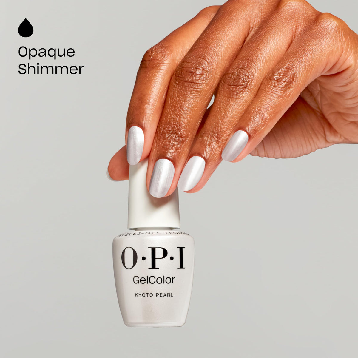 OPI Kyoto Pearl close-up of pearl shimmer highlighting subtle iridescent texture