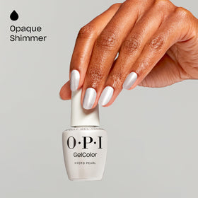 OPI Kyoto Pearl close-up of pearl shimmer highlighting subtle iridescent texture