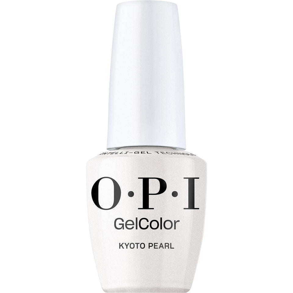 OPI Kyoto Pearl front bottle view showing clean packaging and professional appeal