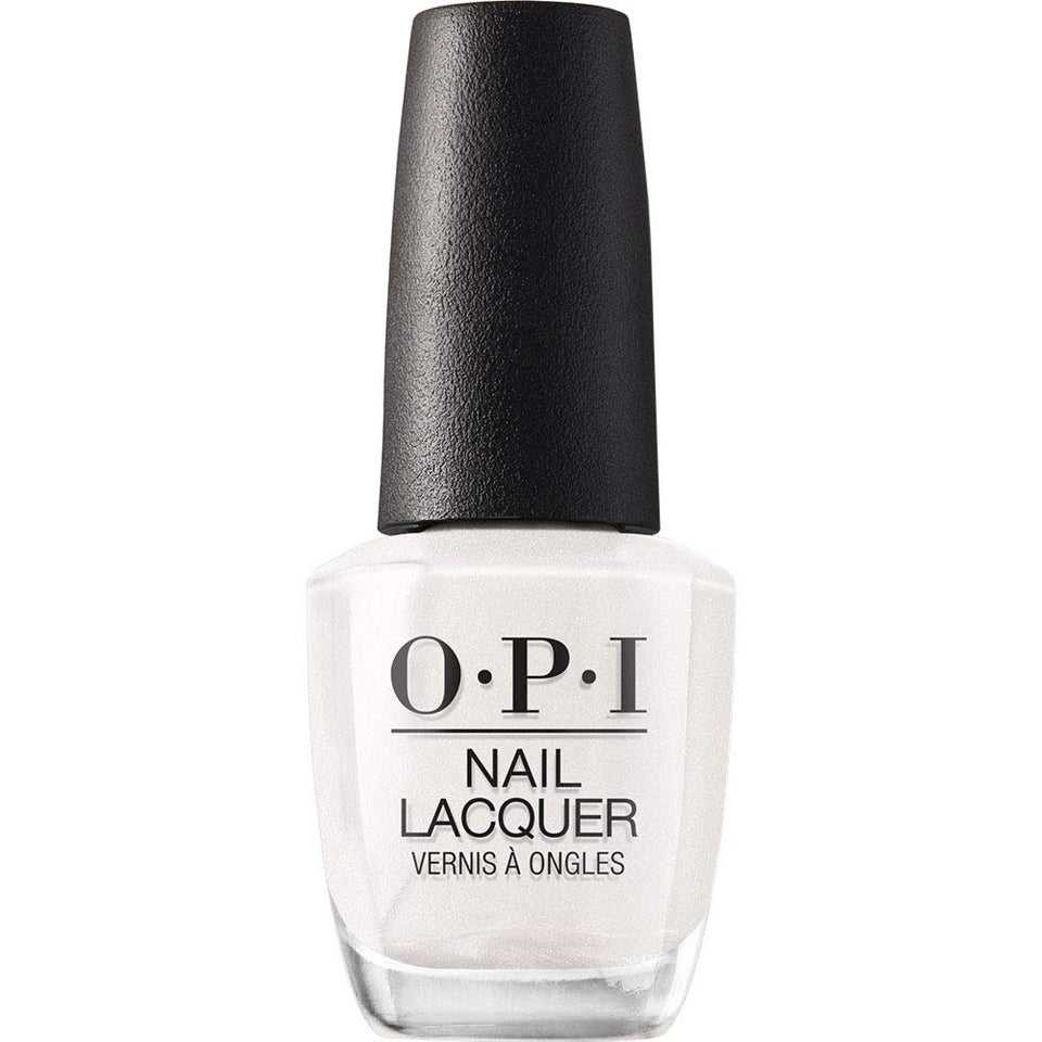 OPI bottle front view showing Kyoto Pearl shade and glossy finish benefit