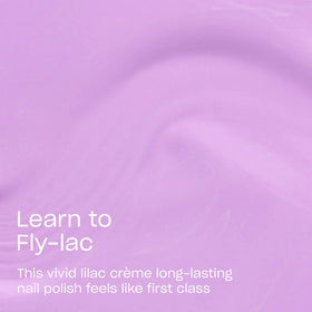 OPI Learn to Fly-lac brush stroke displaying smooth coverage and easy application benefit