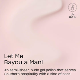 OPI brush stroke of Let Me Bayou a Mani illustrating smooth application and coverage
