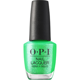 OPI bottle front view showing lime shade and glossy finish for vibrant nails