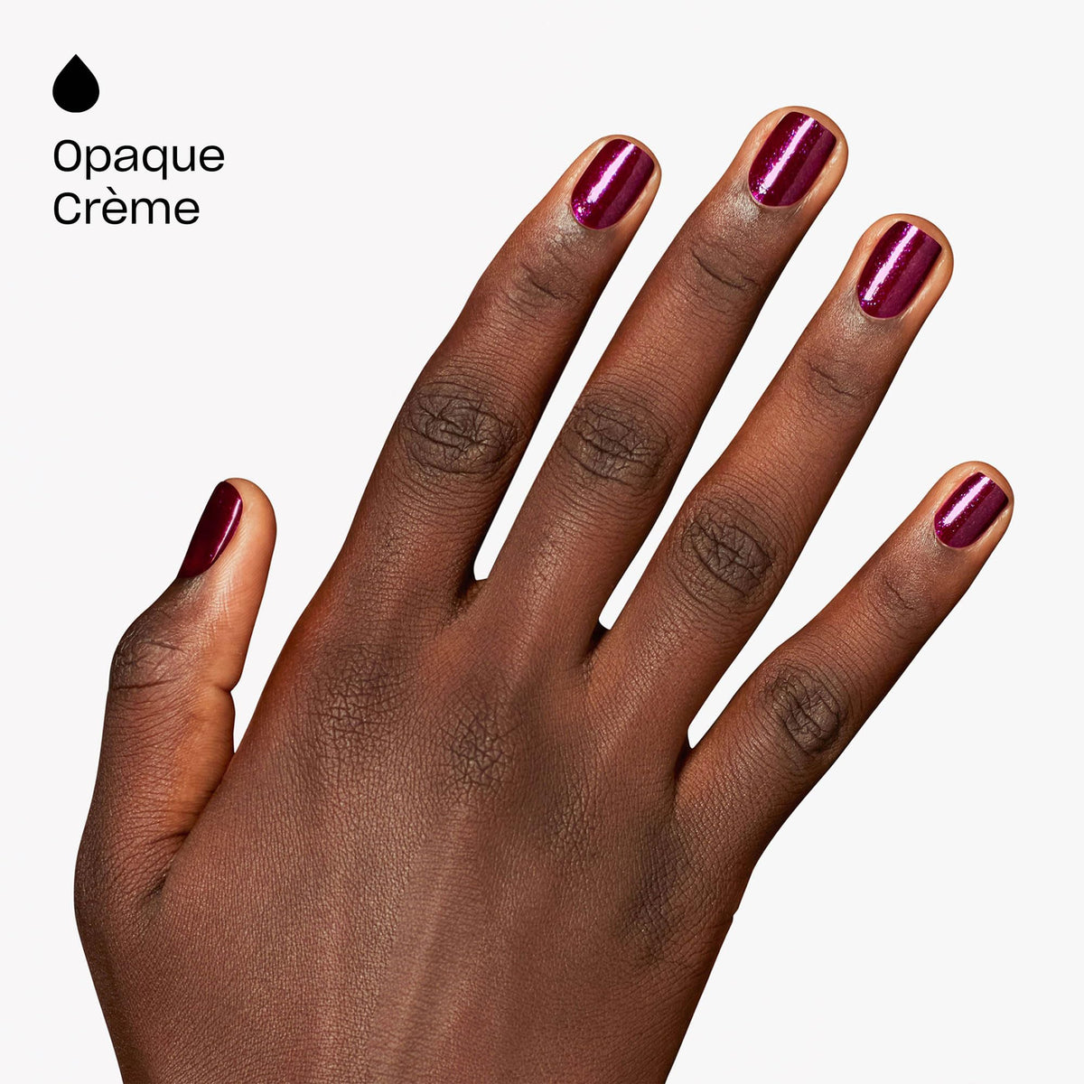 macro texture shot of OPI lacquer showing fine shimmer and creamy consistency