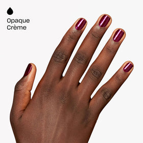 macro texture shot of OPI lacquer showing fine shimmer and creamy consistency