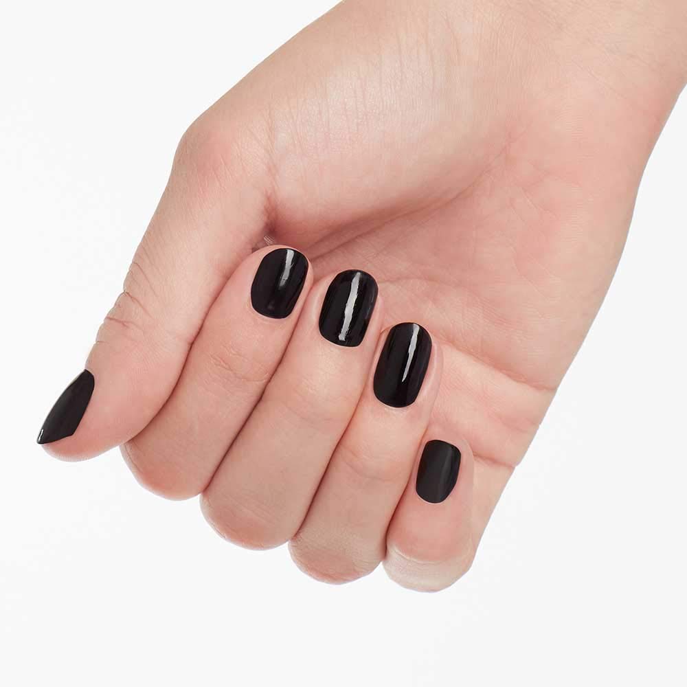 OPI brush stroke across white card showing smooth pigmentation and even application