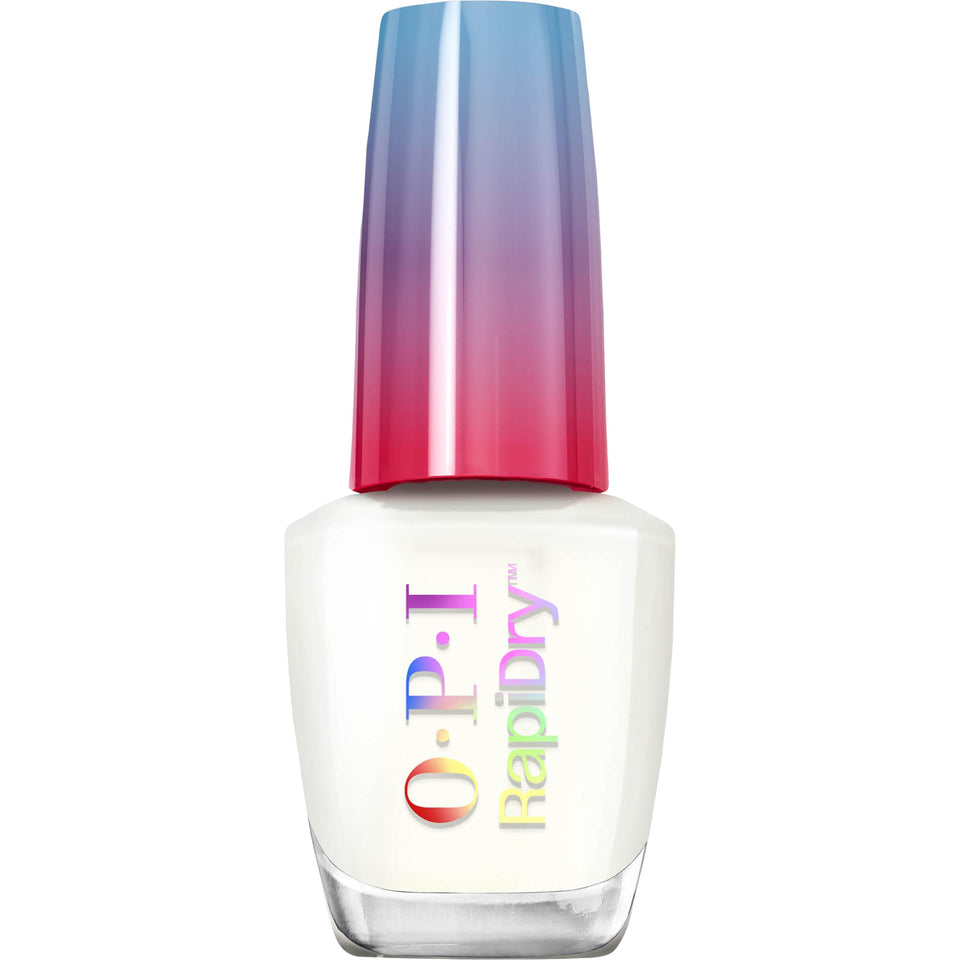 OPI bottle front view showing Love at Frost Sight bright white and glossy finish