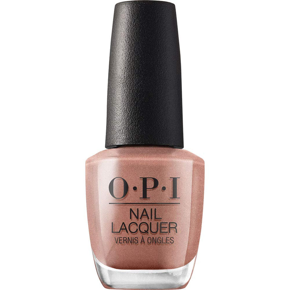 OPI bottle front view showing made it to the seventh hill shade and glossy finish benefit