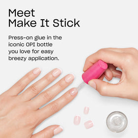OPI adhesive texture close-up showing smooth formula for even bonding