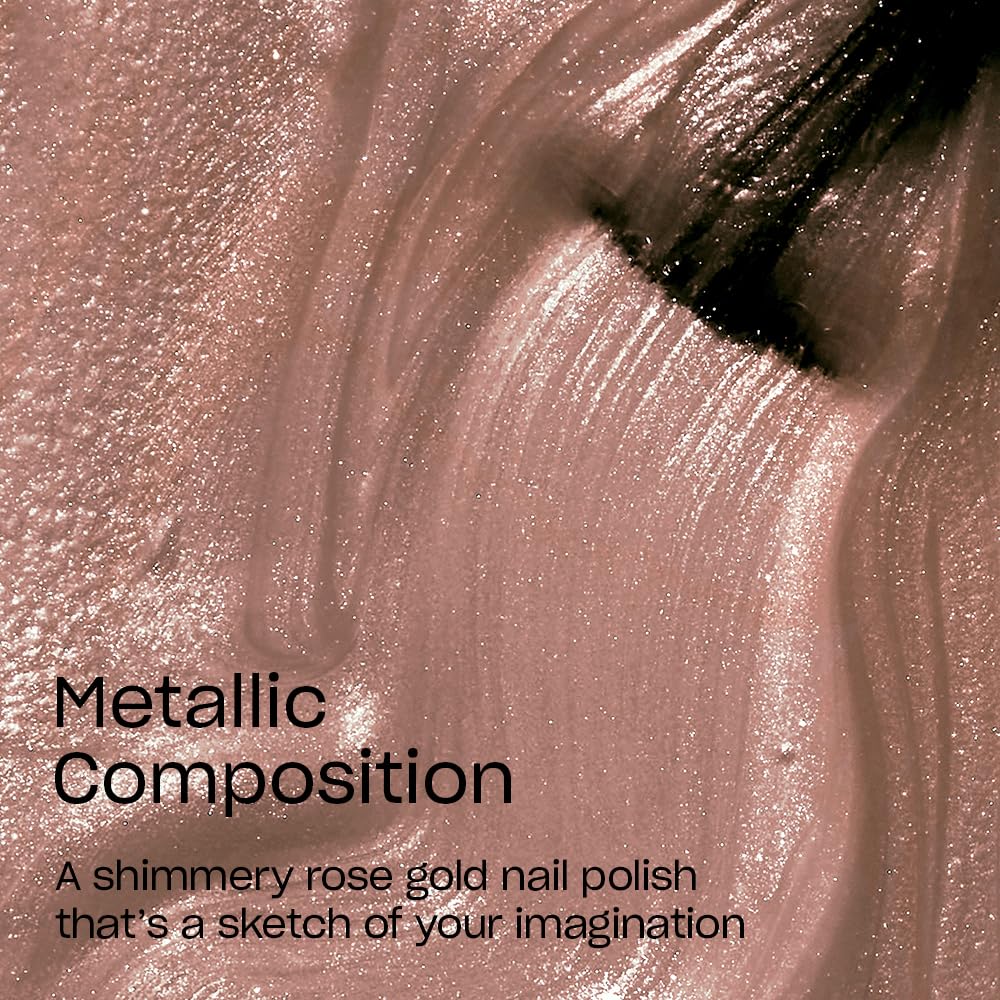 OPI brush stroke of metallic composition demonstrating smooth coverage and easy application