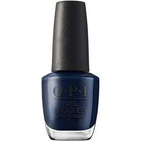 OPI Midnight Mantra front bottle showing deep navy crème and brand clarity