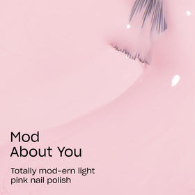 OPI brush stroke of Mod About You demonstrating smooth, streak-free coverage