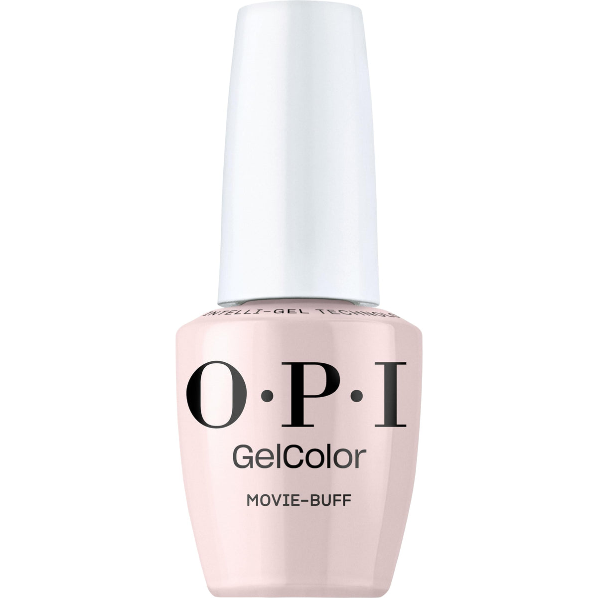 OPI Movie Buff front bottle showing label and polish color for easy identification