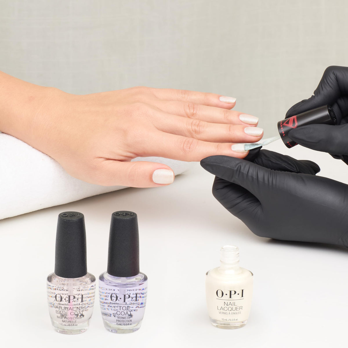OPI My Kryptonite used as highlight in nail art showing enhancement effect