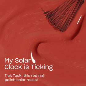 OPI brush stroke of My Solar Clock Is Ticking showing smooth even coverage
