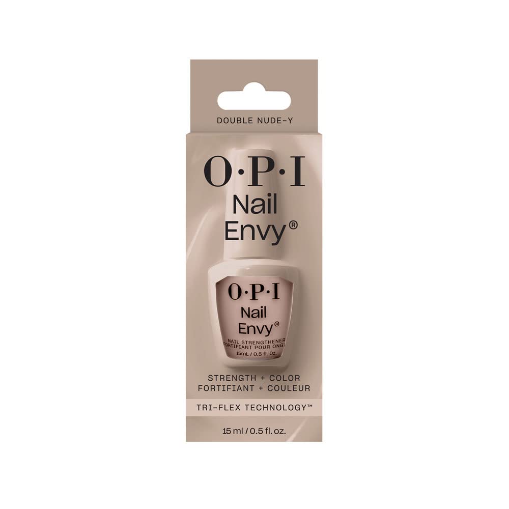 OPI Nail Envy in a casual manicure scene conveying wearable strength and style