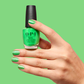 OPI manicure on model showing summer styling and long-lasting glossy nails