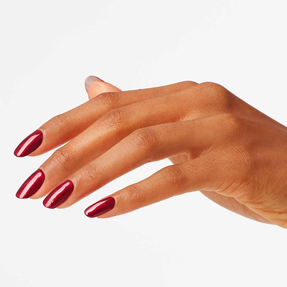OPI lacquer on model hands demonstrating wearable elegant manicure benefit