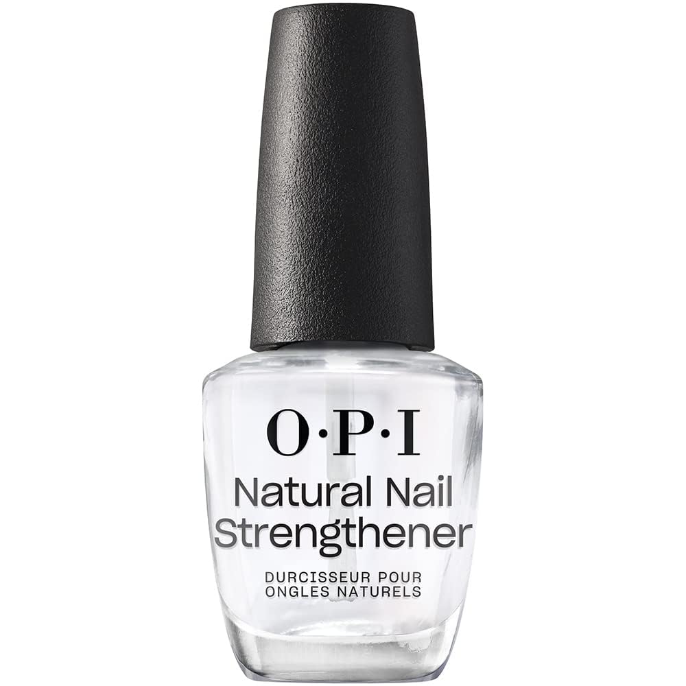 OPI bottle front view showing label and glossy finish benefit