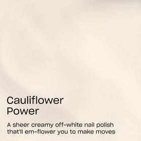 OPI Nature Strong bottle back label highlighting ingredients and recycled packaging benefits