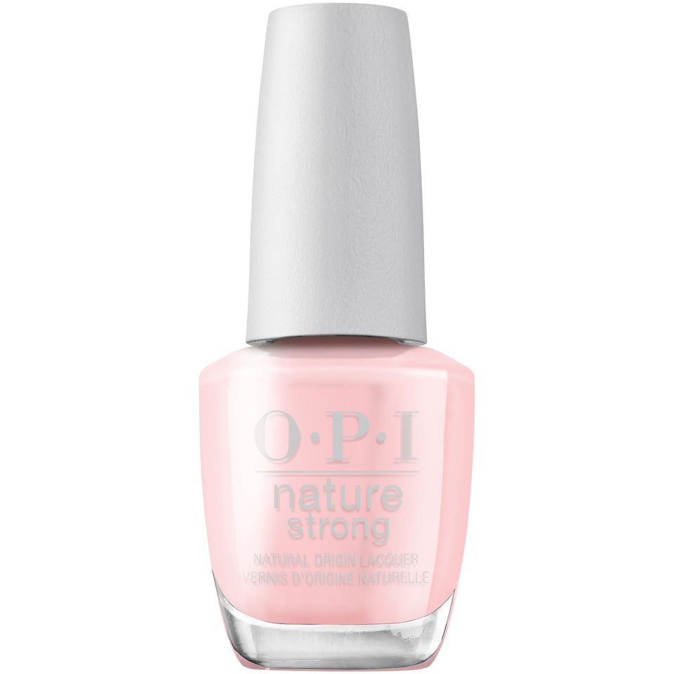 OPI Nature Strong front bottle view showing sheer light pink nude and eco design