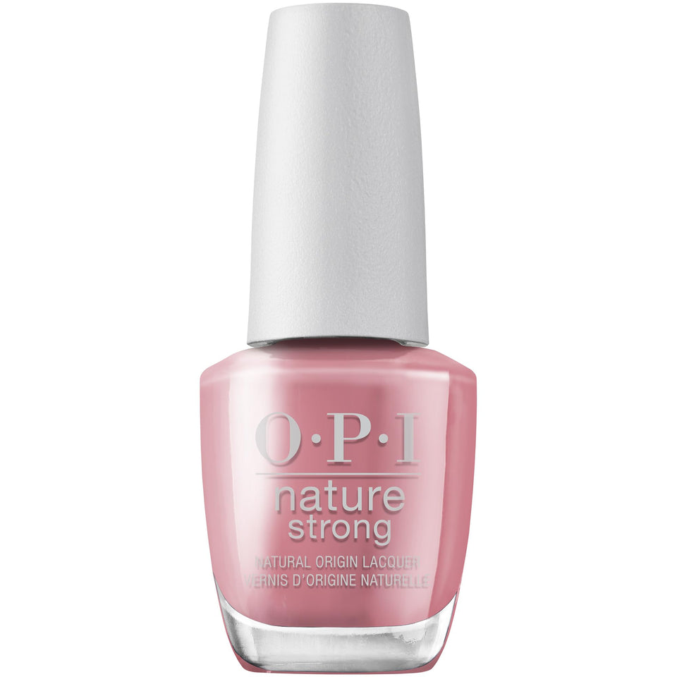 OPI front bottle showing soft pink shade and eco packaging benefit