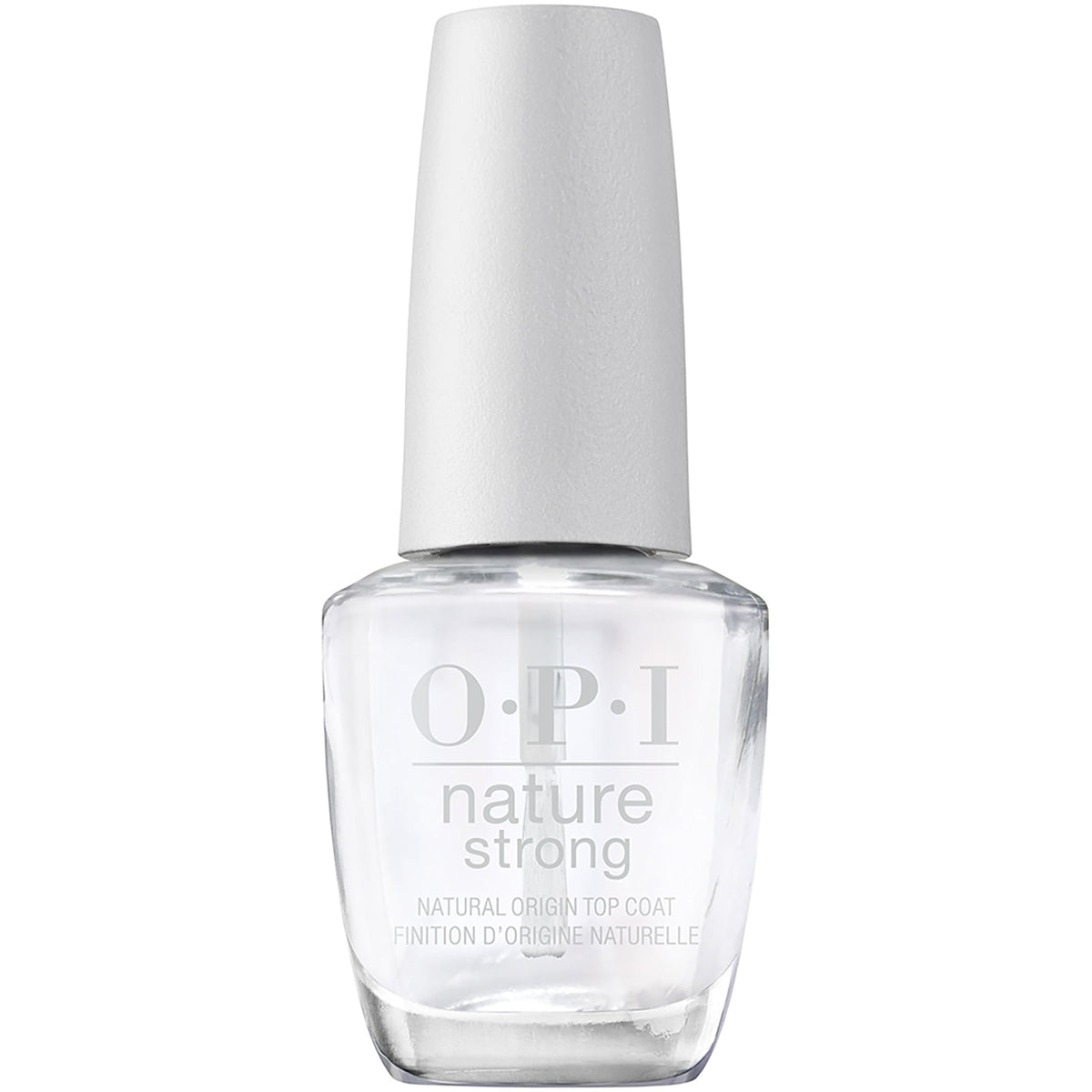 OPI Nature Strong front packaging showing bottle and label for clear benefit
