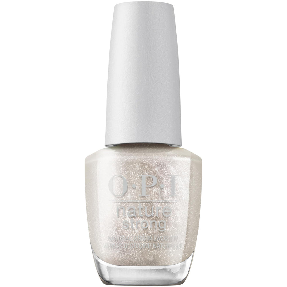 OPI bottle front view showing Glowing Places shade and bright shine benefit