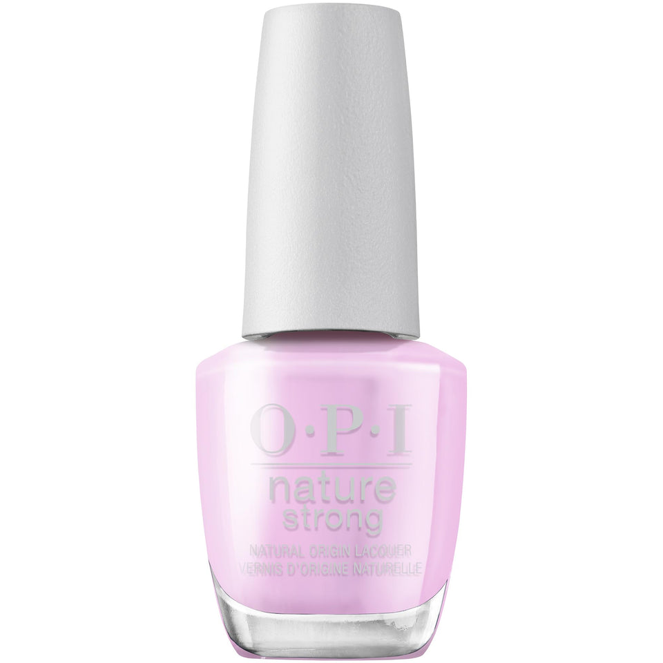 OPI bottle front view showing mauve shade and eco-friendly finish