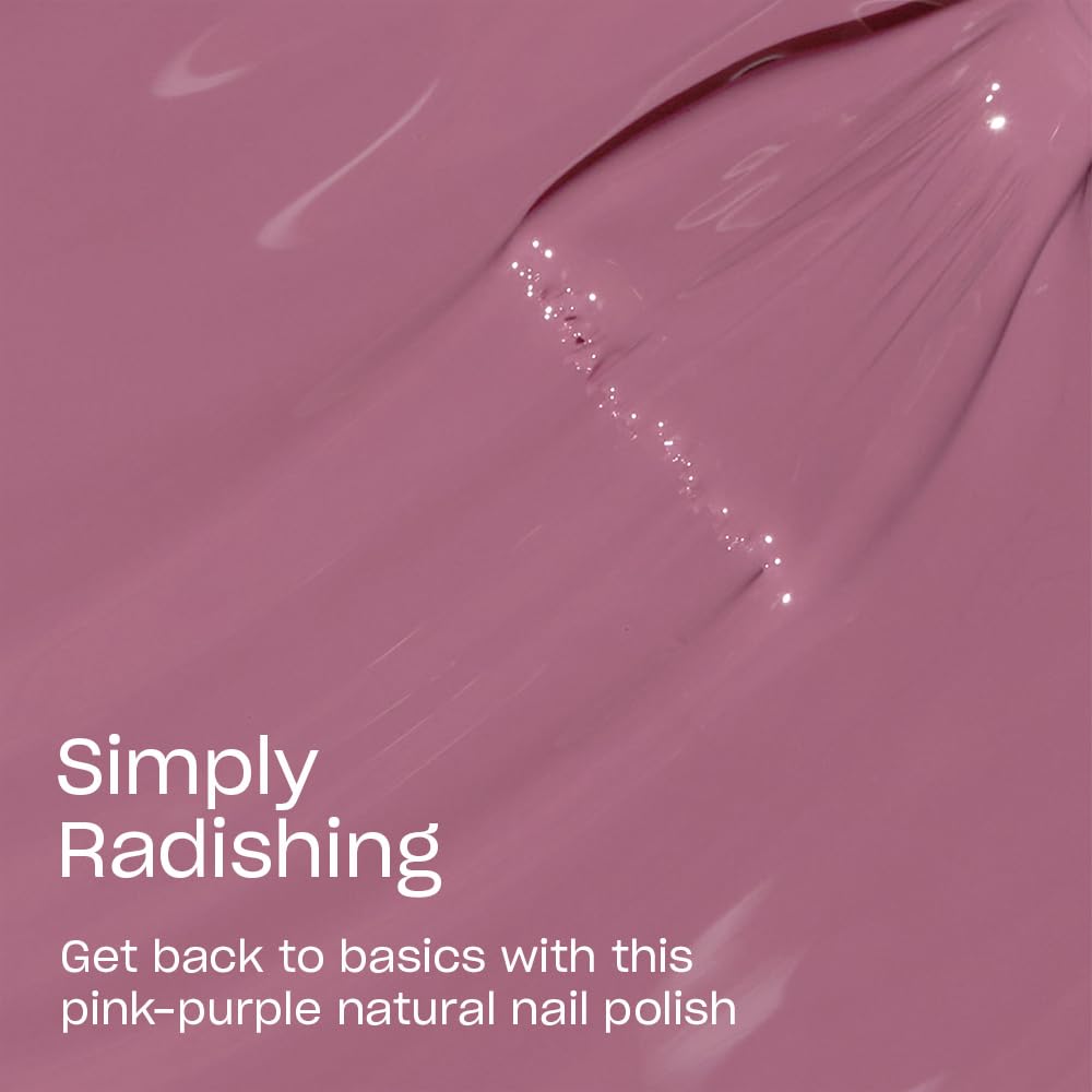 OPI brush stroke of Simply Radishing demonstrating opaque smooth coverage