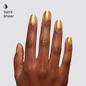 OPI nail wheel swatches showing Nougat by Nature buildable opacity and sparkle